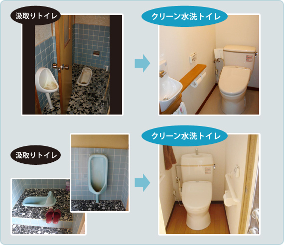 クリーン水洗化工事施工例